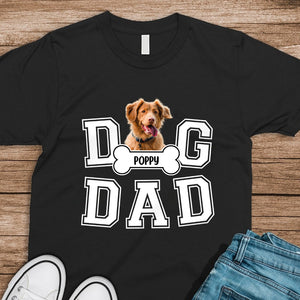 Custom Photo Dog Dad We Sniff Together, We Stick Together Dark Shirt HO82 894186