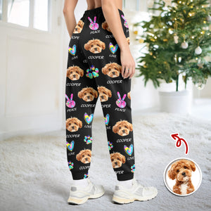 Custom Photo Peace, Love, Dog Sweatpants HA75 897678