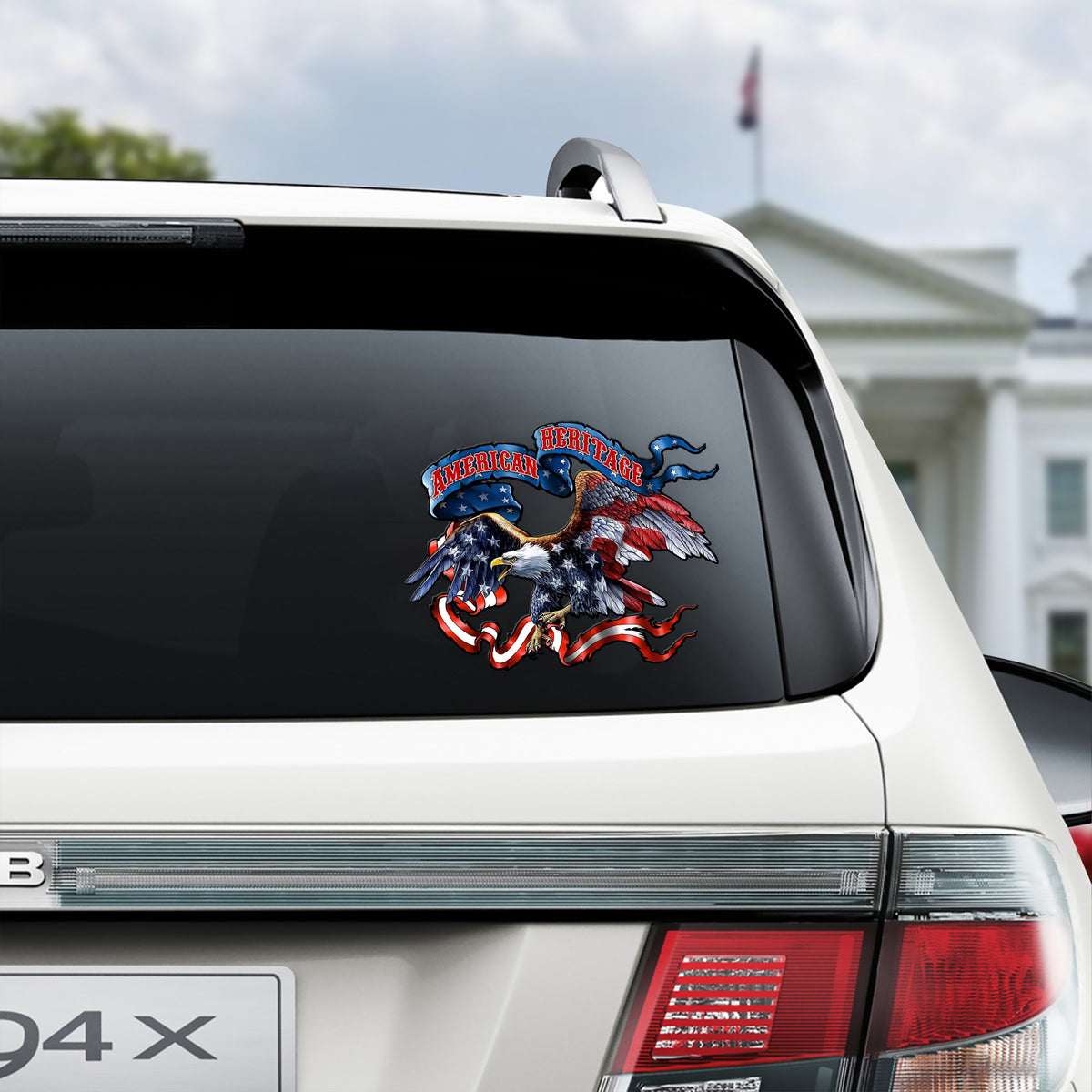 American Heritage Eagle Patriotic Car Window Decal Sticker HA75 920160