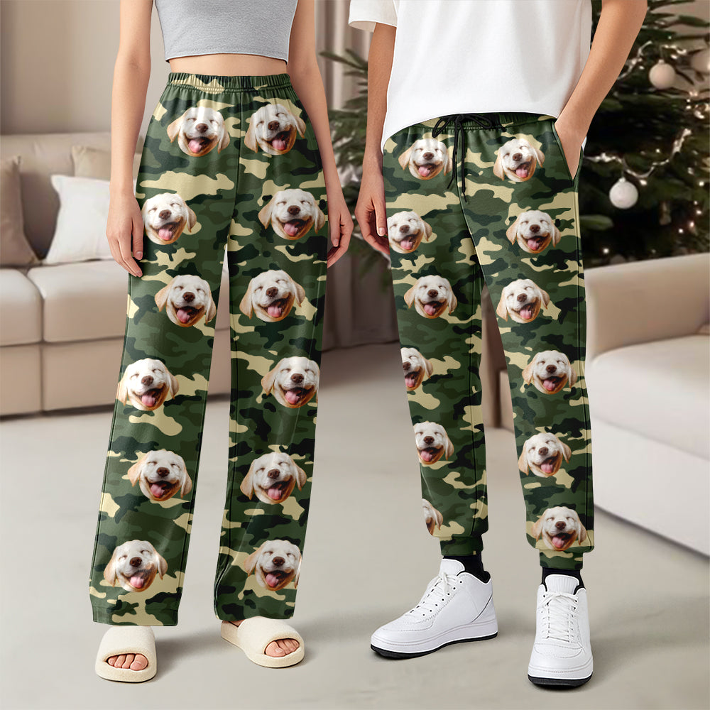 Custom Photo Face Funny Pattern Dog Cat Family - Personalized Sweatpants TH10 896651