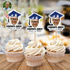 Custom Funny Face Congrats Graduation Cupcake Toppers HA75 920428