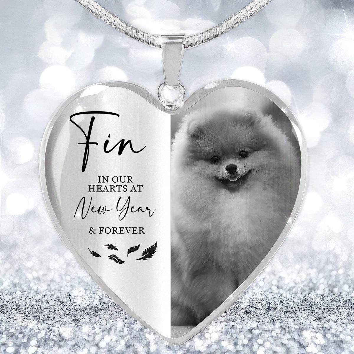 Custom Photo Always In Our Hearts At And Forever Memorial Necklace LM32 897505