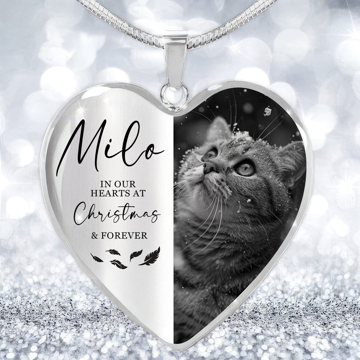Custom Photo Always In Our Hearts At And Forever Memorial Necklace LM32 897505