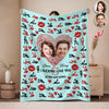 Custom Photo Couple Blanket Gift For Valentine's Day HA75 920010