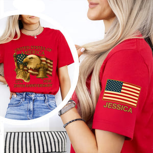 Custom Name With United State Of America 250 Years Sleeve Tee Shirt TH10 898419