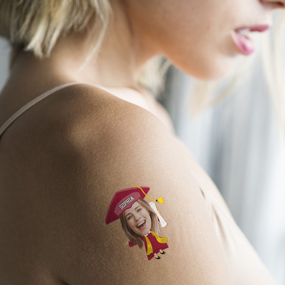 Custom Photo Congrats Class of 2026 Graduation Temporary Tattoos HO82 902270