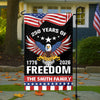 Custom Name 250 Years Of Freedom Anniversary Garden Flag CH07 910048