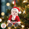 Custom Baby Santa Photo First Christmas Acrylic Ornament CH07 899028