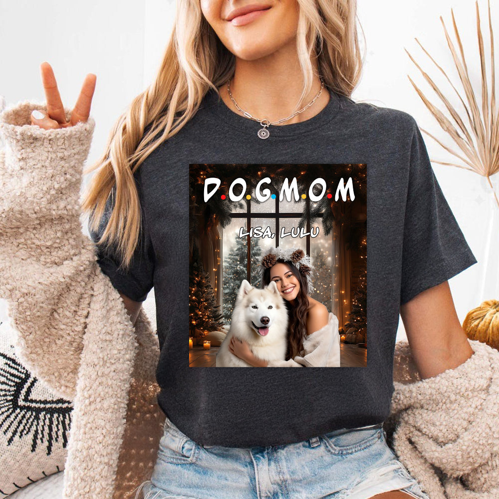 Custom Photo A Dog Mom Dad Version Dark Shirt TH10 894341