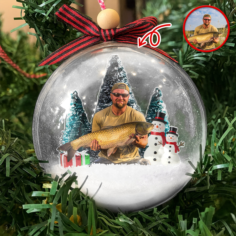 Custom Fishing Photo - Personalized 3D Ball Ornament Christmas Gift For Fishing Lovers CH07 899794
