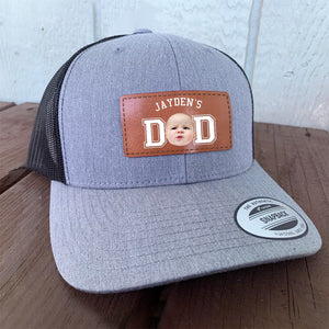 Custom Cute Kid Photo Dad Leather Patch CH07 895996