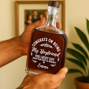 Congrats On Being My Husband Whiskey Bottle TH10 894045