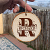 Custom Name Christmas Wood Slice Christmas Ornament Christmas Tree Decoration CH07 899268