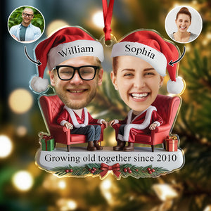 Custom Growing Old Together Since Couple Acrylic Ornament CH07 899252