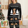 Custom Photo Best Dog Dad Mom Ever Sleepwear Christmas Gift For Dog Lovers LM32 895583