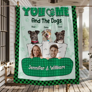 You And Me And The Pets - Custom Pet Photo Blanket For Dog And Cat Lovers CH07 896500