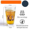 Custom Photo Dog Dad The Man The Myth The Snack Dealer Beer Glass CH07 895906
