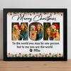 Custom Dog Photo Merry Christmas Picture Frame For Dog Mom CH07 896438