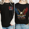Custom Name American Eagle 250 Years Patriotic Front & Back Dark Shirt HO82 901838