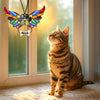 Custom Photo Pet Memorial With Angel Wings and Paw Print Suncatcher TH10 898115