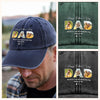 Custom Photo Happy Father's Day Life Would Be Boring Without Me Dog Washed Denim Baseball Cap HO82 893920