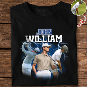 Custom Photo And Name With Retro Style For Golfer TH10 898091