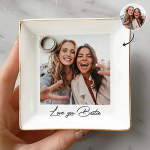 Custom Photo Jewelry Dish For Best Friend, Gifts For Bestie CH07 899886