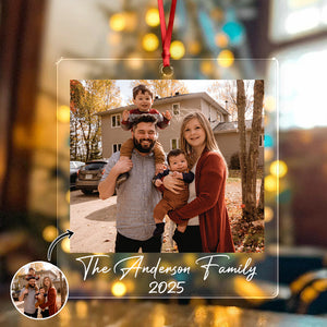 Custom Photo Acrylic Ornament Christmas Gift For Family LM32 895739
