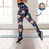 Custom Human Face Photo With Colorful Christmas Lights Legging HO82 900480