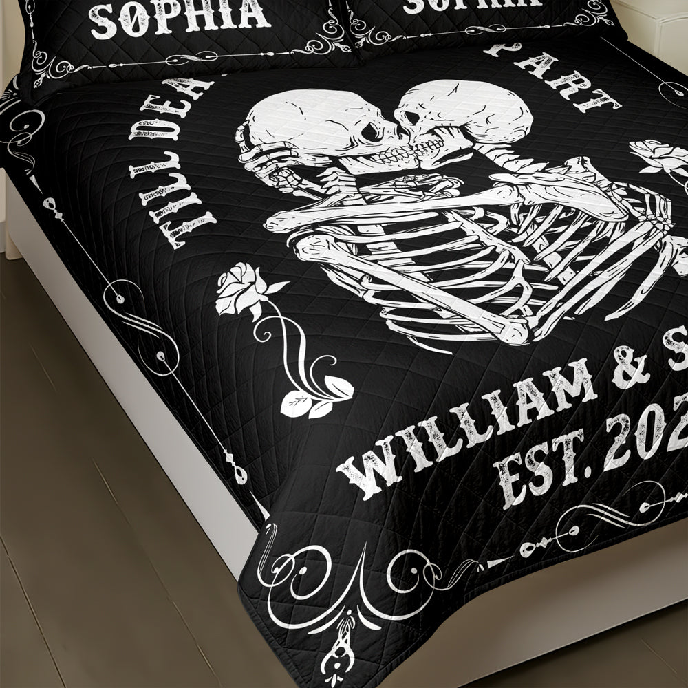 Till Death Do Us Part - Personalized Bedding Set Valentine Gift For Couple CH07 899852