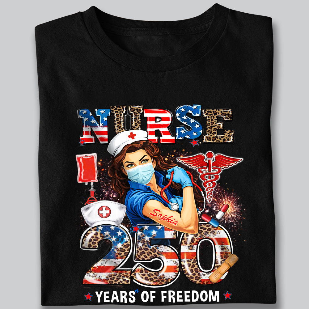 Nurse America 250 Years Of Freedom Dark Shirt TH10 898717