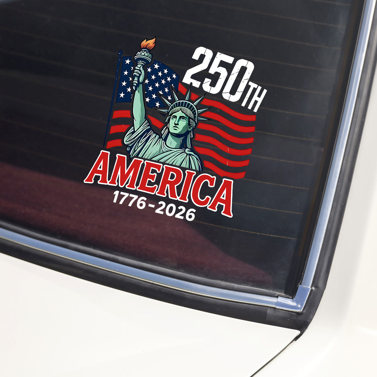 America 250th Anniversary 1776–2026 Patriotic Car Window Decal Sticker HA75 898766
