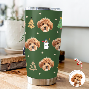 Custom Photo Christmas - Personalized Fat Tumbler Gift for Dog Cat Lovers TH10 894425
