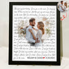 Custom Photo Song Lyrics Wall Picture Frame Valentine Day Gift For Wife Husband LM32 897729