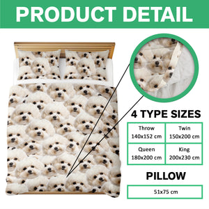 Custom Funny Puppy Photo Portrait Bedding Set Birthday, Christmas Gift For Dog Lover CH07 899192