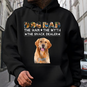 Dog Dad The Man The Myth The Snack Dealer Custom Photo Dog Dad Shirt CH07 895890