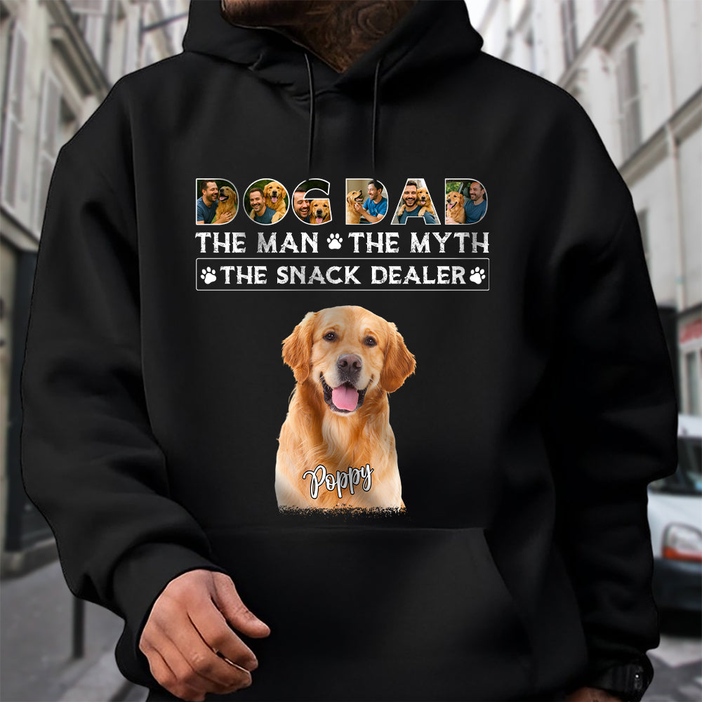 Dog Dad The Man The Myth The Snack Dealer Custom Photo Dog Dad Shirt CH07 895890