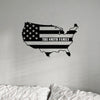 Custom Family Name Patriotic National Flag Metal Sign HO82 901158