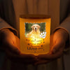Custom Photo Forever Loved Pet Paw Print Glass Jar With LED Candle LM32 897509