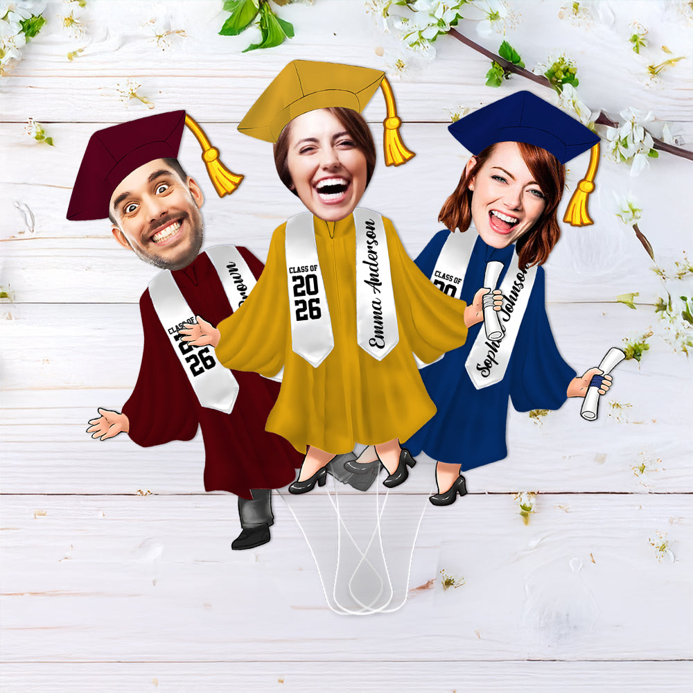 Custom Photo Graduation Gift - Personalized Face Fan Class Of 2026 HO82 901924