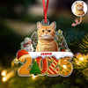 Custom Cat Christmas Cake Crew Photo - Personalized Acrylic Ornament CH07 899706