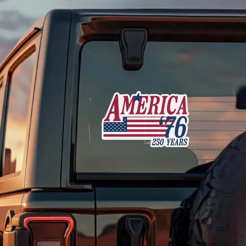 America 76 250 Years Anniversary Car Window Decal Sticker TH10 169229