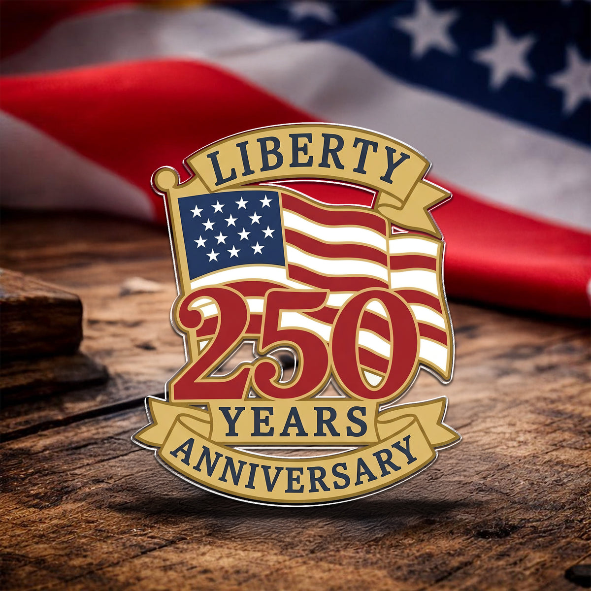 Liberty 250 Years Anniversary Acrylic Pin TH10 169311