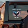 250 Years of Freedom With Eagle Car Window Decal Sticker TH10 898357