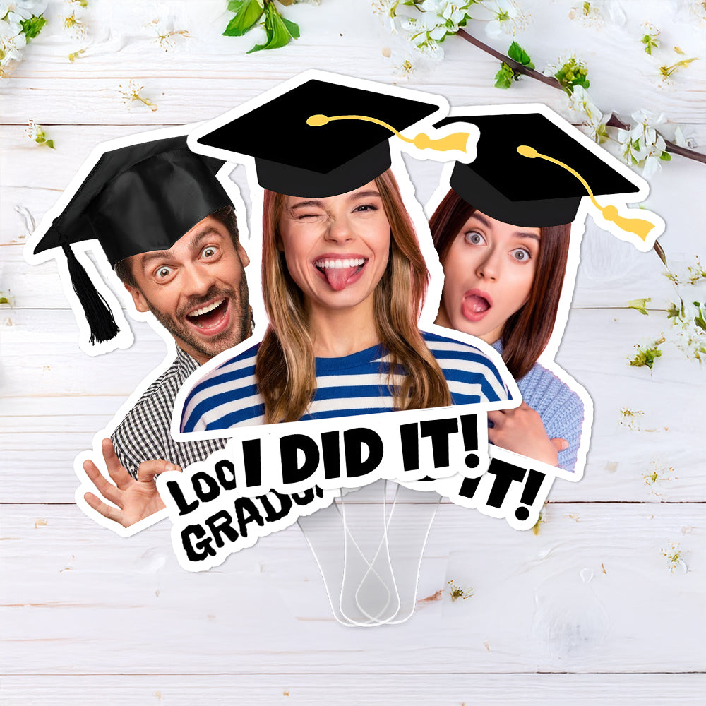 Custom Graduation Photo I Did It Face Fan Class Of 2026 HO82 901926