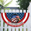 Custom Family Name American Flag 250 Years of Freedom 1776–2026 Patriotic Non-Pleated Fan Flag HO82 901334