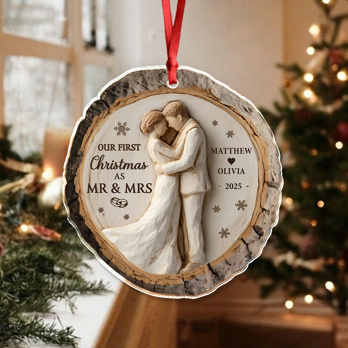 Our First Christmas- Personalized Acrylic Ornament CH07 899334