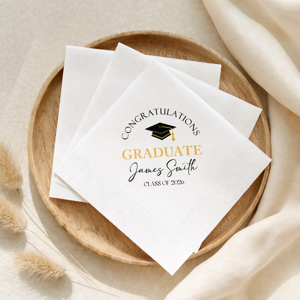 Congratulations Graduation Napkins Custom Name Class of 2026 Gift CH07 911312