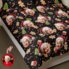 Custom Funny Family Face With Christmas Pattern Quilt Bedding Set HA75 898244