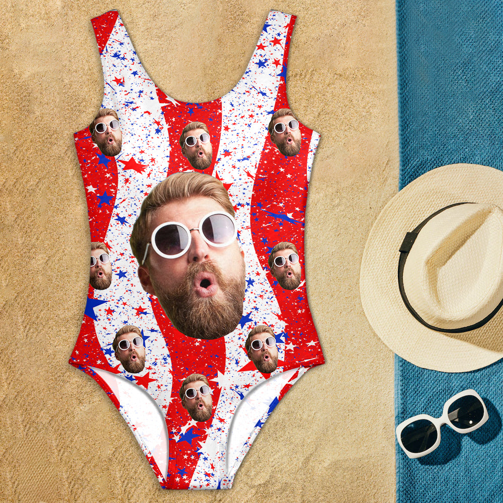 Custom Funny Face America Bathing Swimsuit Summer Party Gift CH07 895880